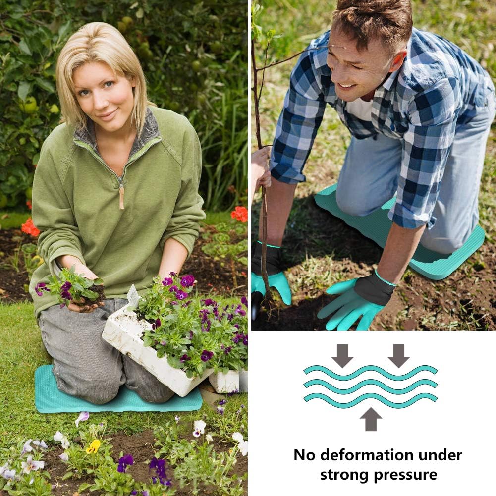 Garden Tools Set with 3 Pcs Aluminum Gardening Tools, 1 Pc Pruning Shear, 1 Pc Mister Spray Bottle, 1 Pc Foam Kneeler,1 Pair Garden Gloves with Claws and 1 Pc Gardener Bag, Gifts for Mom Dad