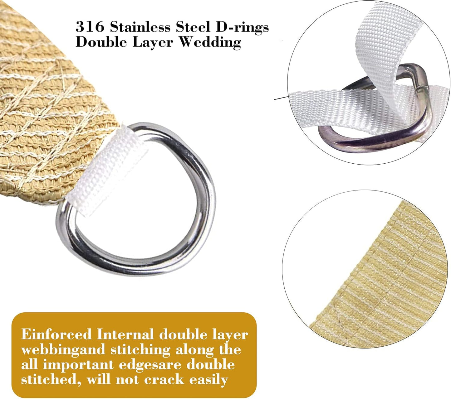 20' x 20' Beige Square Sun Shade Sail SSP1212 Canopy Durable Fabric UV Block Awning,We Make Custom Orders