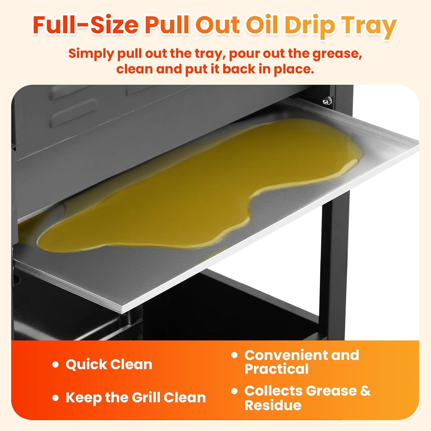 4-Burner Propane Gas BBQ Grill with Side Burner, Porcelain-Enameled Cast Iron Grates and Side Tables, 46,500 BTU Stainless Steel Grill for Outdoor Camping Barbecue Grilling Backyard Cooking