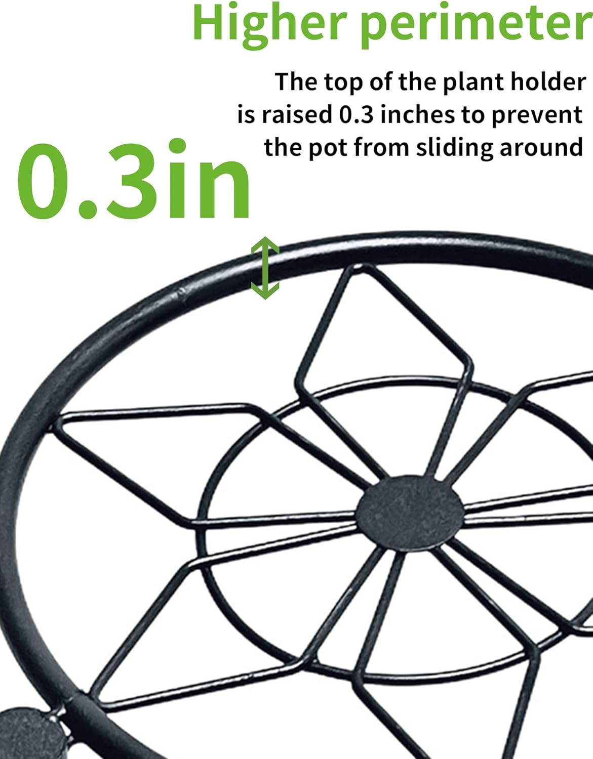 6 Tier Metal Plant Stands Outdoor Garden Living Room Flower Corner Shelf Plant Stands Indoor Black Diamond