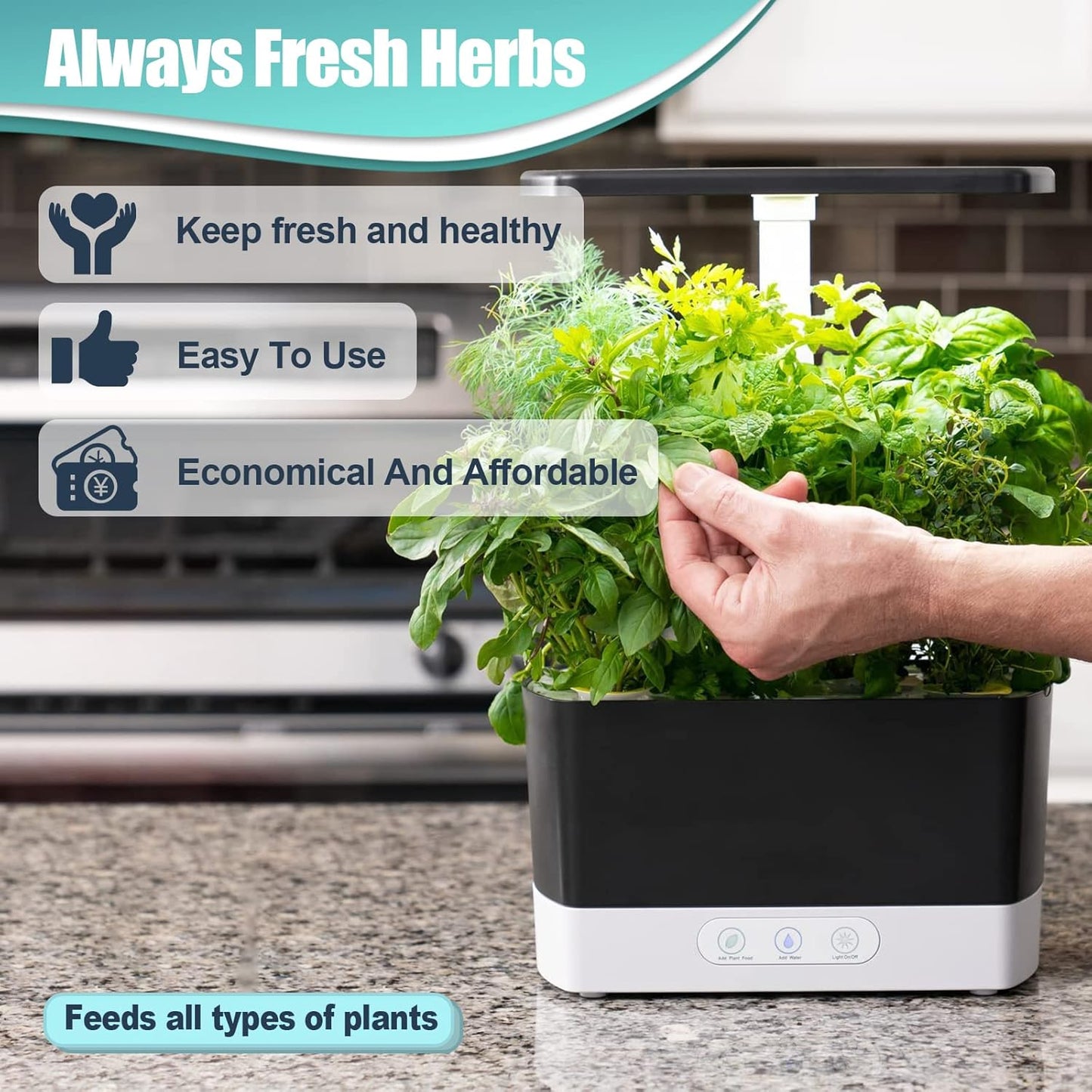 124 pcs Seed Pod Kit for Aerogarden, Grow Anything Kit for Indoor Hydroponics Garden, Hydroponics Supplies with 50 Grow Sponges, 50 Pod Labels, 12 Baskets, 12 Planting Domes