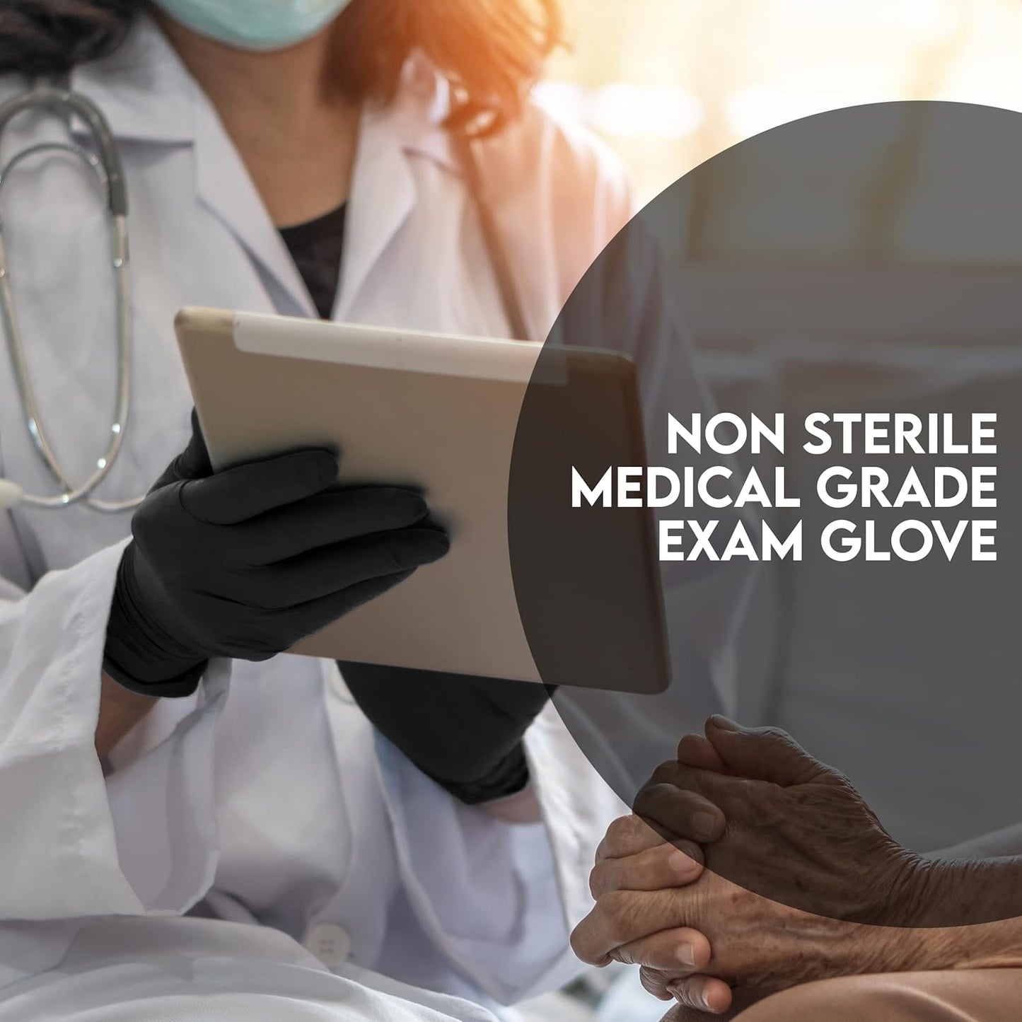 Heavy Duty 6 Mil Black Nitrile Gloves - Disposable, Latex & Powder Free | Mechanic, Food Prep & Tattoo | Rubber Gloves for Cooking, Cleaning & Household |Bulk Case of (1000)