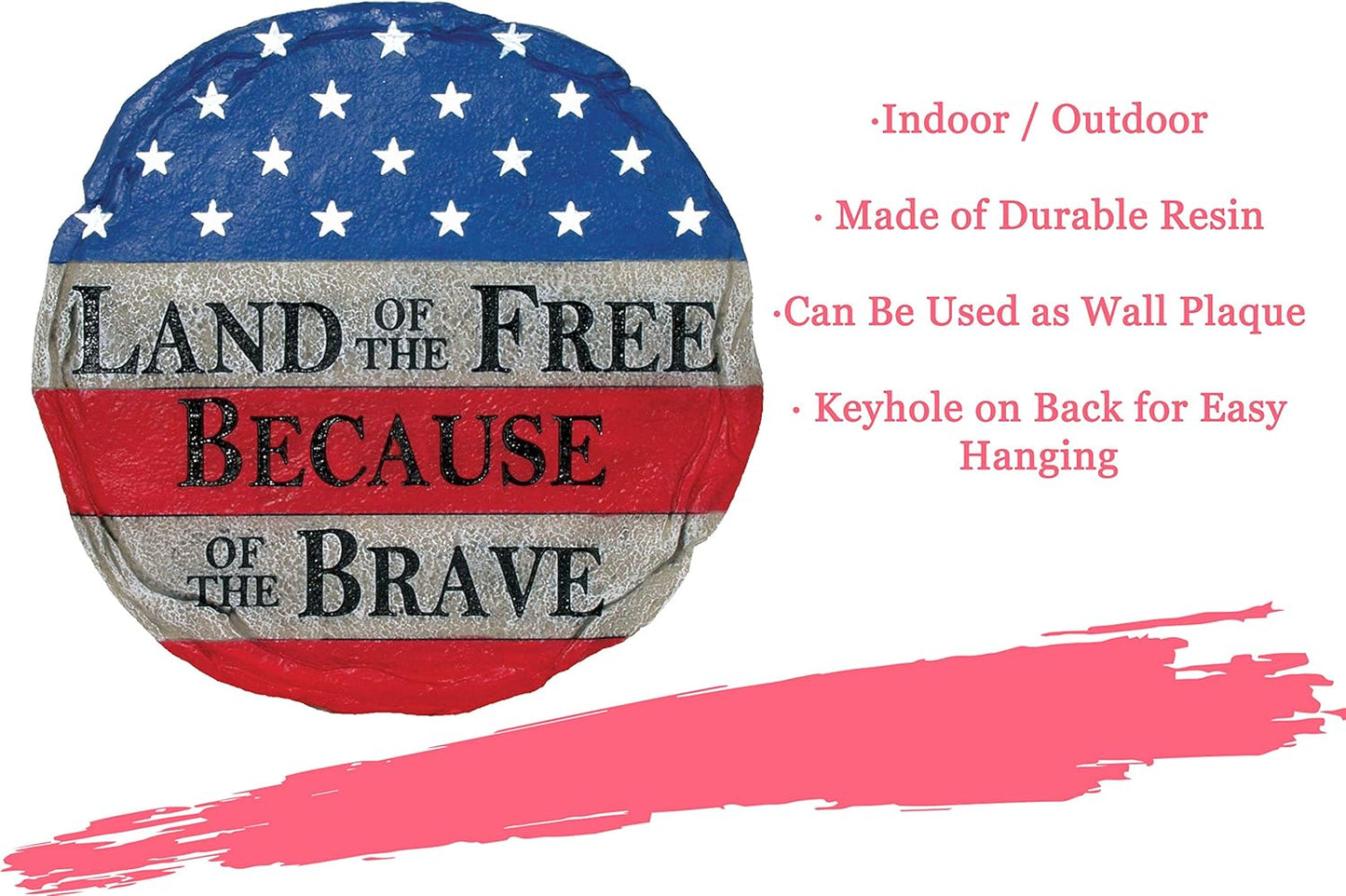 Spoontiques Land of The Free Stepping Stone, one size