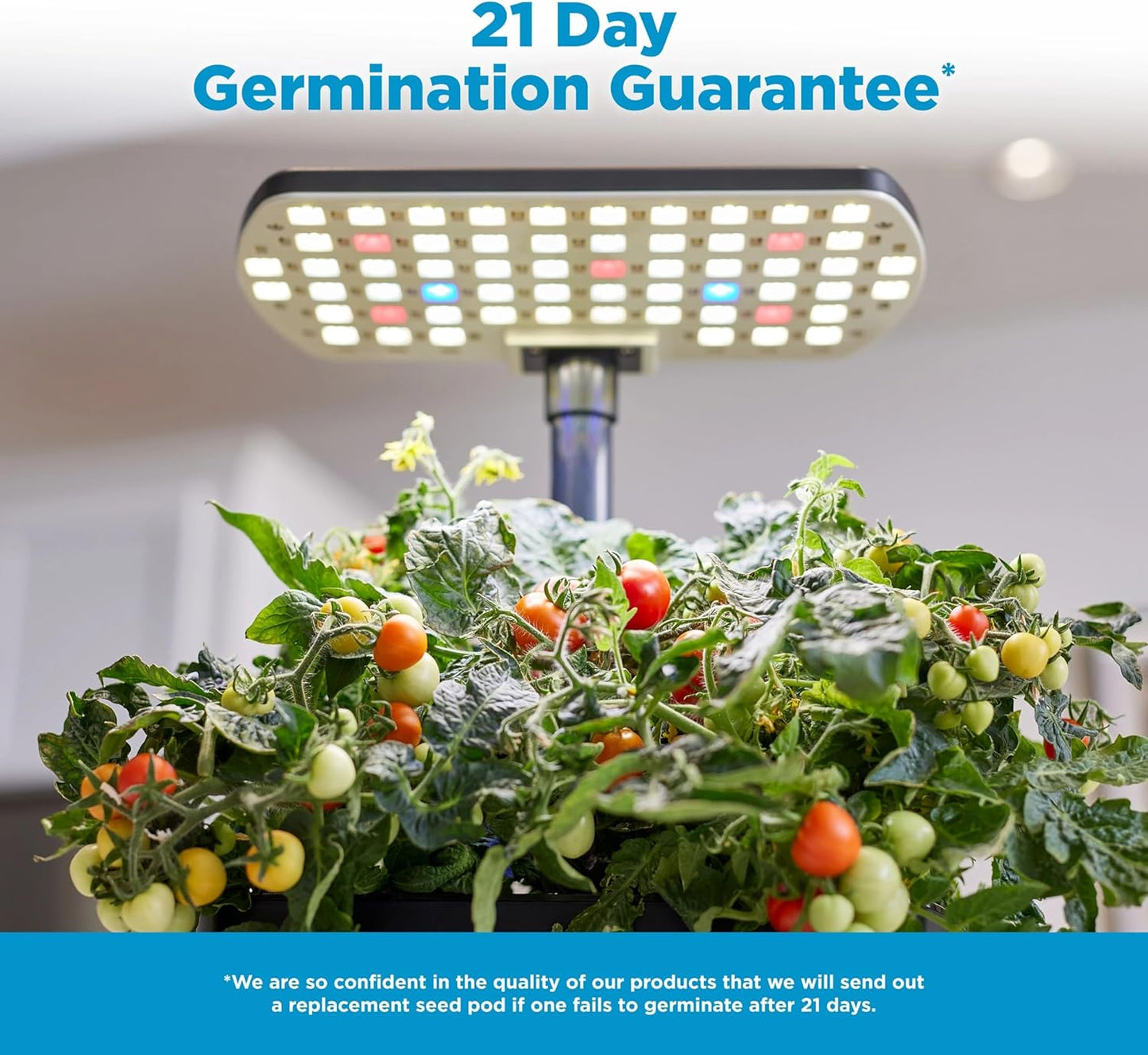 AeroGarden Harvest 2.0, Indoor Garden Hydroponic System with LED Grow Light, Holds up to 6 AeroGarden Pods, Black