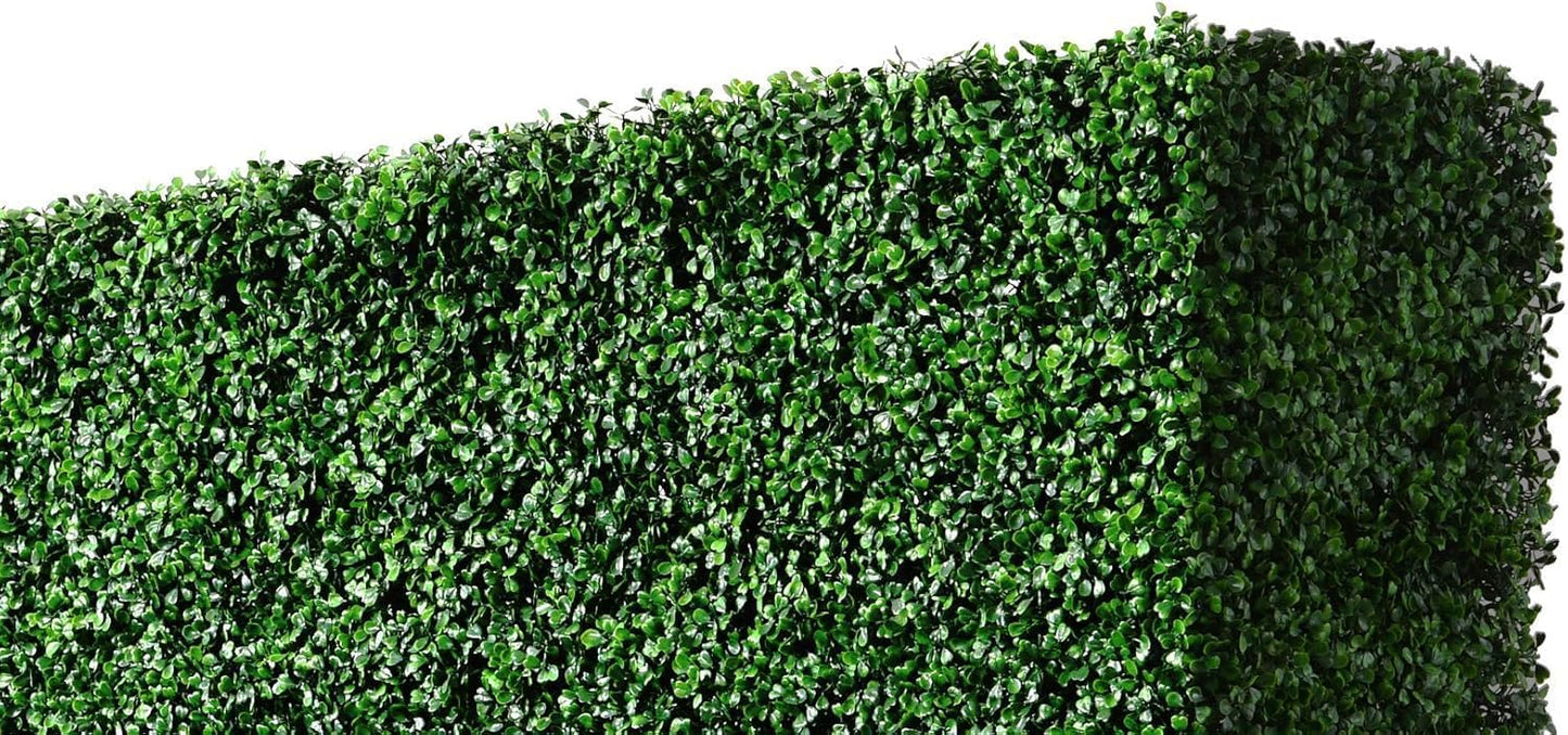 AGPL Artificial Hedge Wall Without Planter, Outdoor or Indoor Decorative Privacy Wall, Great for Balcony, Patio, Deck, TOP Cover Panel is Included ... (48" W*12" D*32" H)