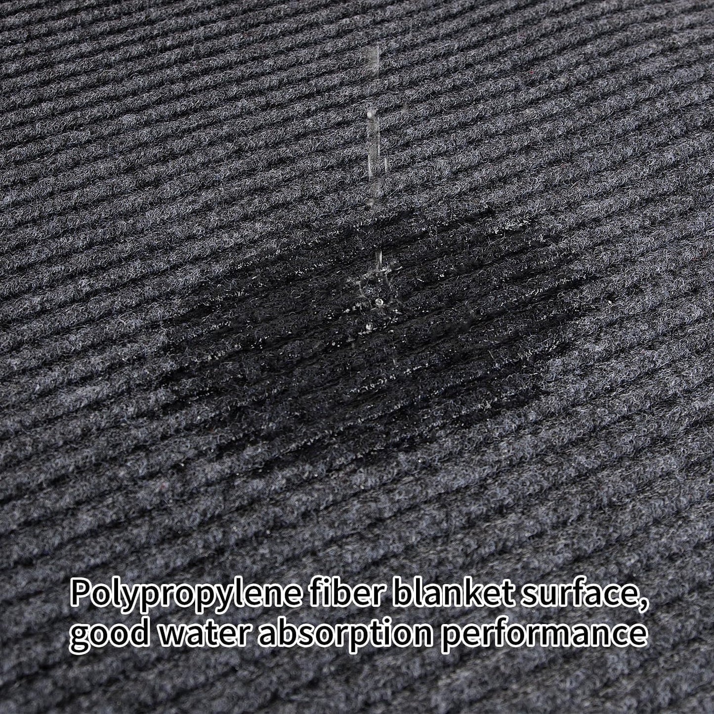 TANYOYO3' X 6' Commercial Grade Door Floor Mat Brush Step Entrance Mat Vinyl Backed Utility Doormat Heavy Duty Floor Rugs Commercial Outdoor Carpet Indoor Entrance Mat,Grey