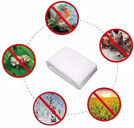 Agfabric Plant Covers Freeze Protection H48 x55 0.9oz Plant Frost Protection Covers Plant Protection Winter Cover Drawstring Bags Cold Frost Blanket,White
