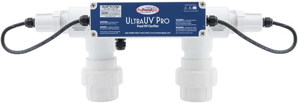 The Pond Guy UltraUV Pro Ultraviolet Lamp for Koi Ponds & Water Garden, EPA Registered Light for Green Water & Planktonic Algae Treatment, 15 Watt