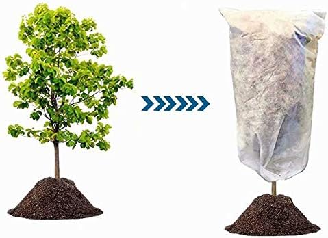 Agfabric Plant Covers Freeze Protection 0.95oz 24''x32'' Frost Cover for Garden Tree Protection Winter Tree Cover for Frost Proctection, 2 Pack