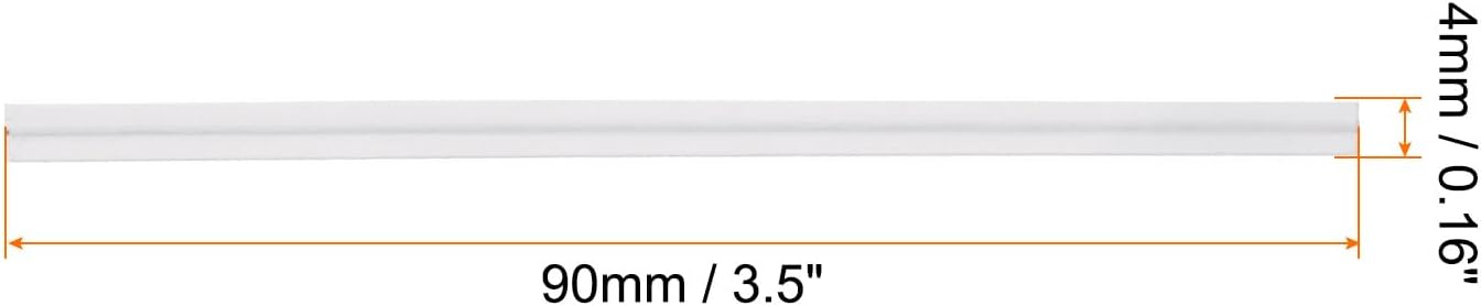 HARFINGTON 1000pcs Bag Twist Ties 3.5" Reusable Kraft Paper Twist Ties Wire Cable Ties for Party Bread Candy Cake, White