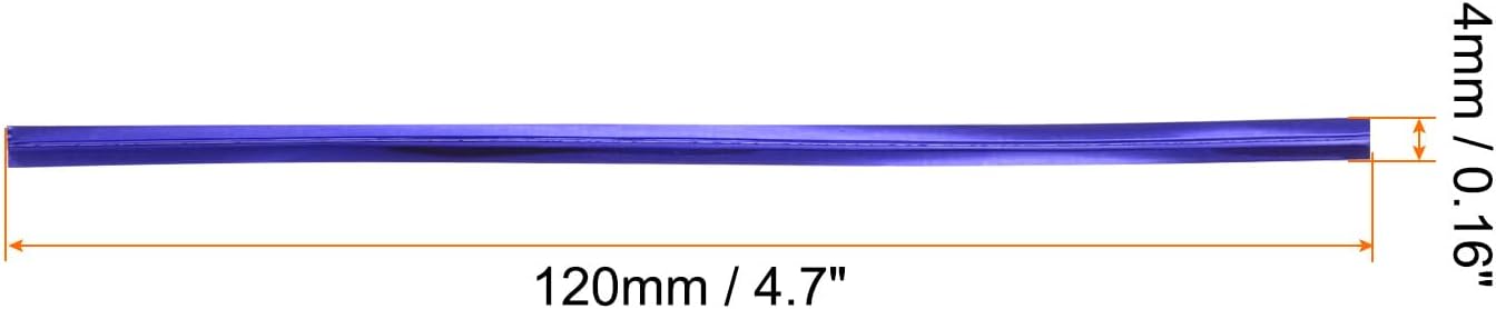 HARFINGTON 800pcs Bag Twist Ties 4.7" Reusable Plastic Metallic Twist Ties Wire Cable Ties for Party Bread Candy Cake, Blue