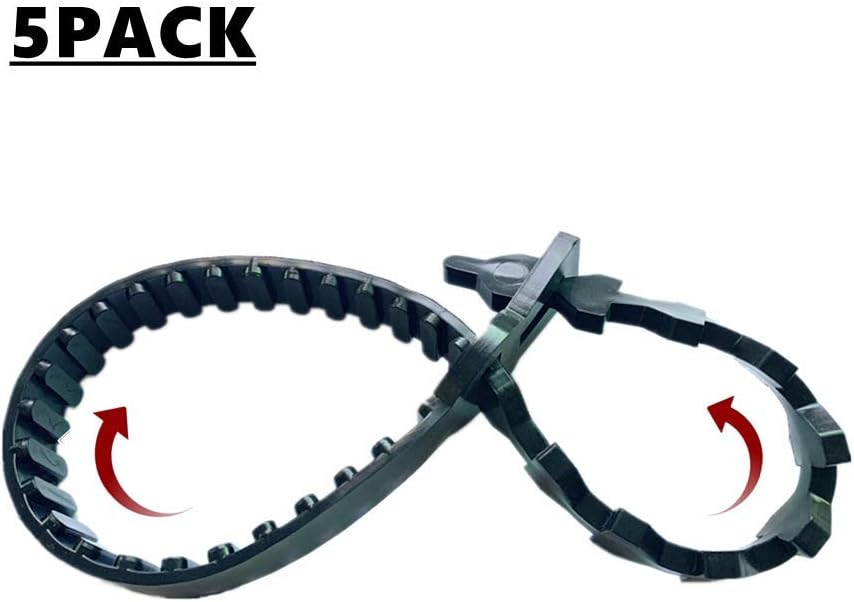 5 Pcs Tree Stake Supports Adjustable Tree Plant Ties Tree Training System, Heavy Duty Tree Stake Straps for Straightening, Reinforced Straps forTrees (60 cm/23.6 inch)