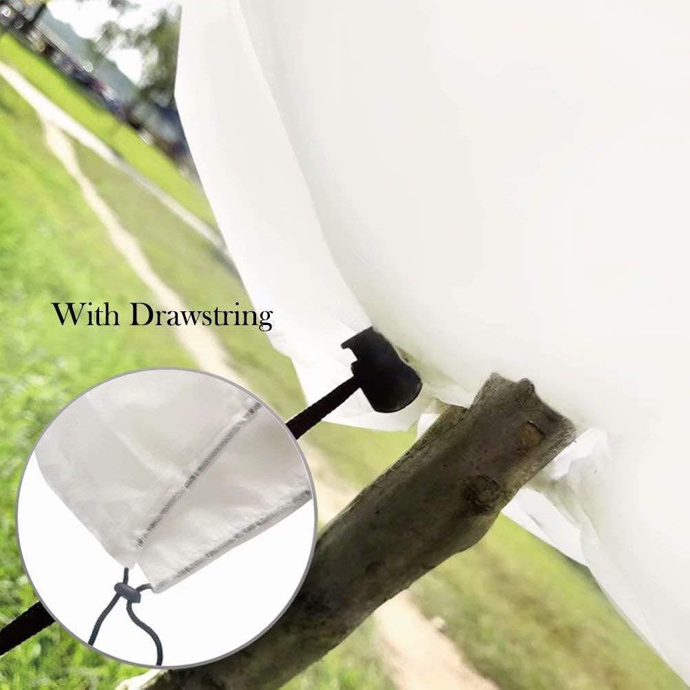 Agfabric Plant Covers Freeze Protection H40 xW60 0.9oz Outdoor Plant Covers for Winter Garden Plant Cover Winter Frost pests Protection,White