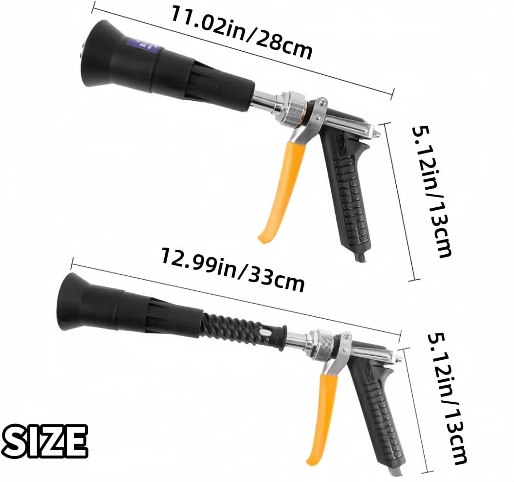 Agricultural Spray Guns, Fruit Tree Sprinkler, Electric Spray, High-Pressure Spray, Long Rod, Even Spray, Direct Spray, Lrrigation and Cleaning (Black Heavy Duty Spray Gun)