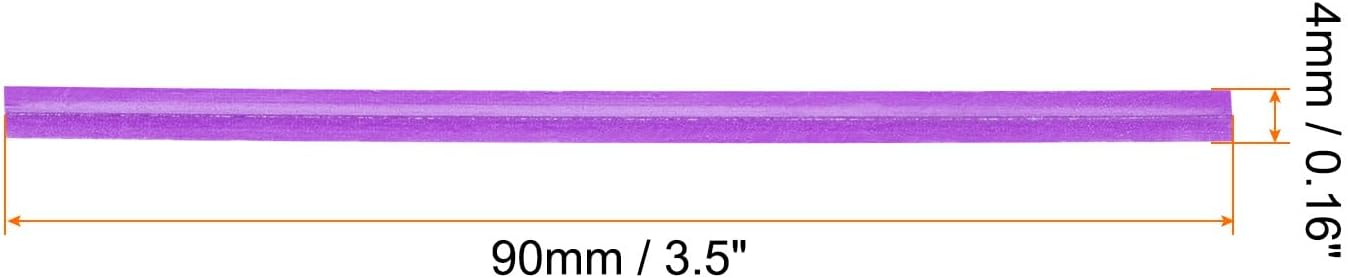 HARFINGTON 1000pcs Bag Twist Ties 3.5" Reusable Kraft Paper Twist Ties Wire Cable Ties for Party Bread Candy Cake, Purple