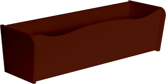 Flower Box 18" x 6" x 5" Redwood Polyethlene for Window Sills, Sheds, and Playhouses, 1 PK (FB18R-BX1)