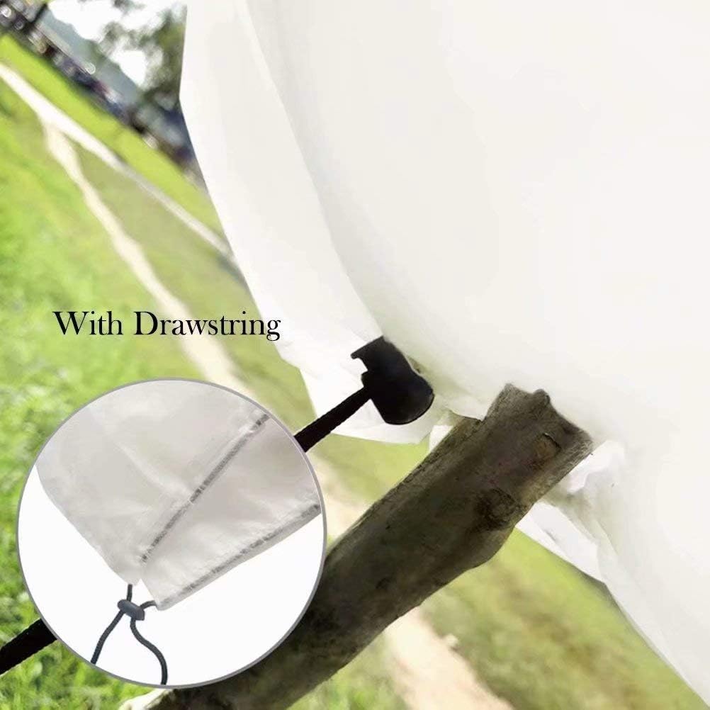 Agfabric Freeze Protection Plant Cover 1.5oz 144"x96" Winter Plant Protection Shrub Jacket,Frost Blankets for Garden/Trees,White