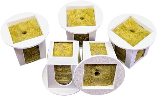 Grow Cubes for Hydroponic System/Compatible with Gardyn (10 Cubes+Rockwool)
