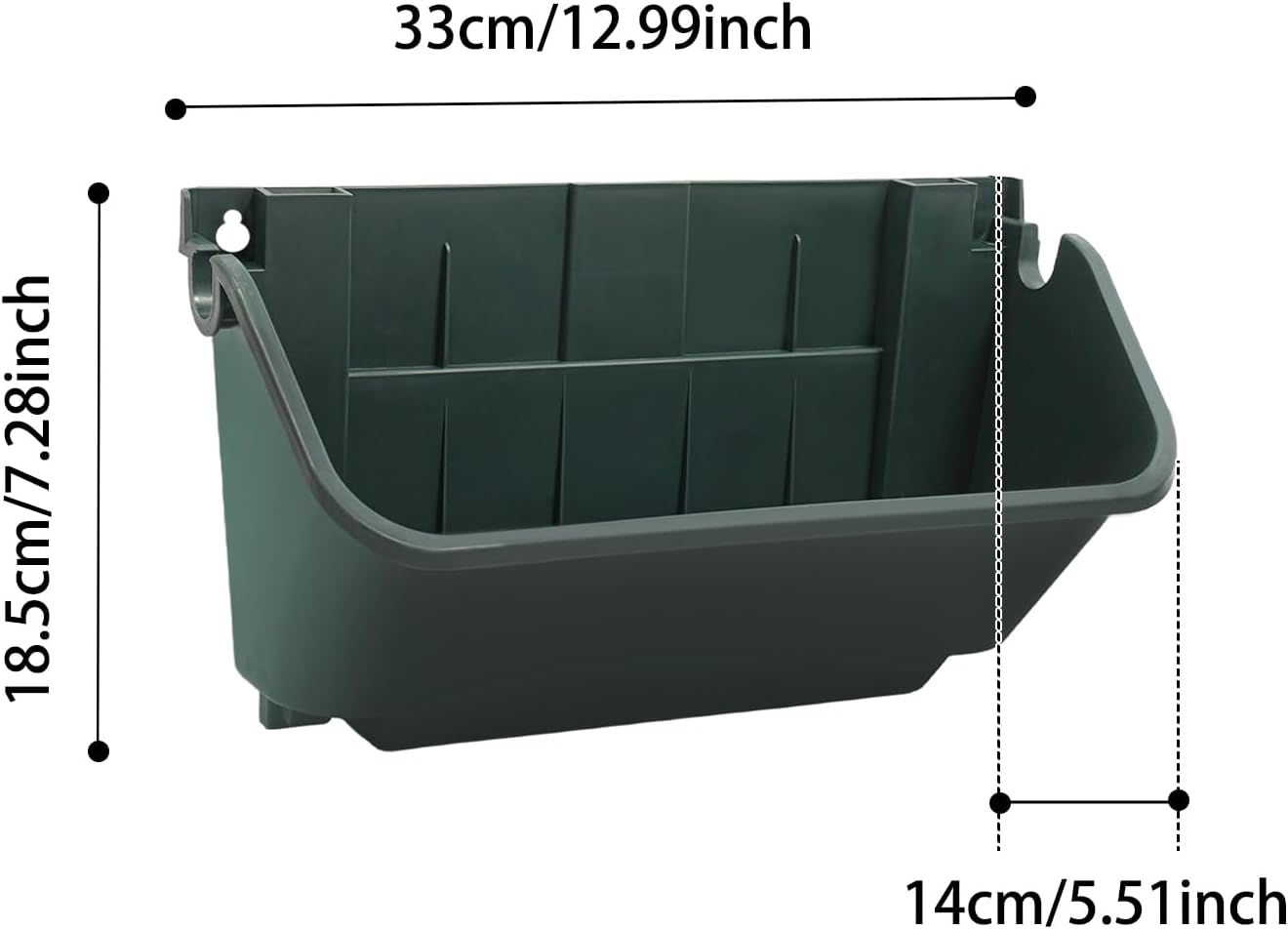 18 Pack Self Watering Wall Mounted Planter, Indoor and Outdoor Vertical Planter Wall Mounted Planter for Patio Outdoor Decor with Drainage Holes, Vertical Garden Planters for Indoor Plants- Army Green