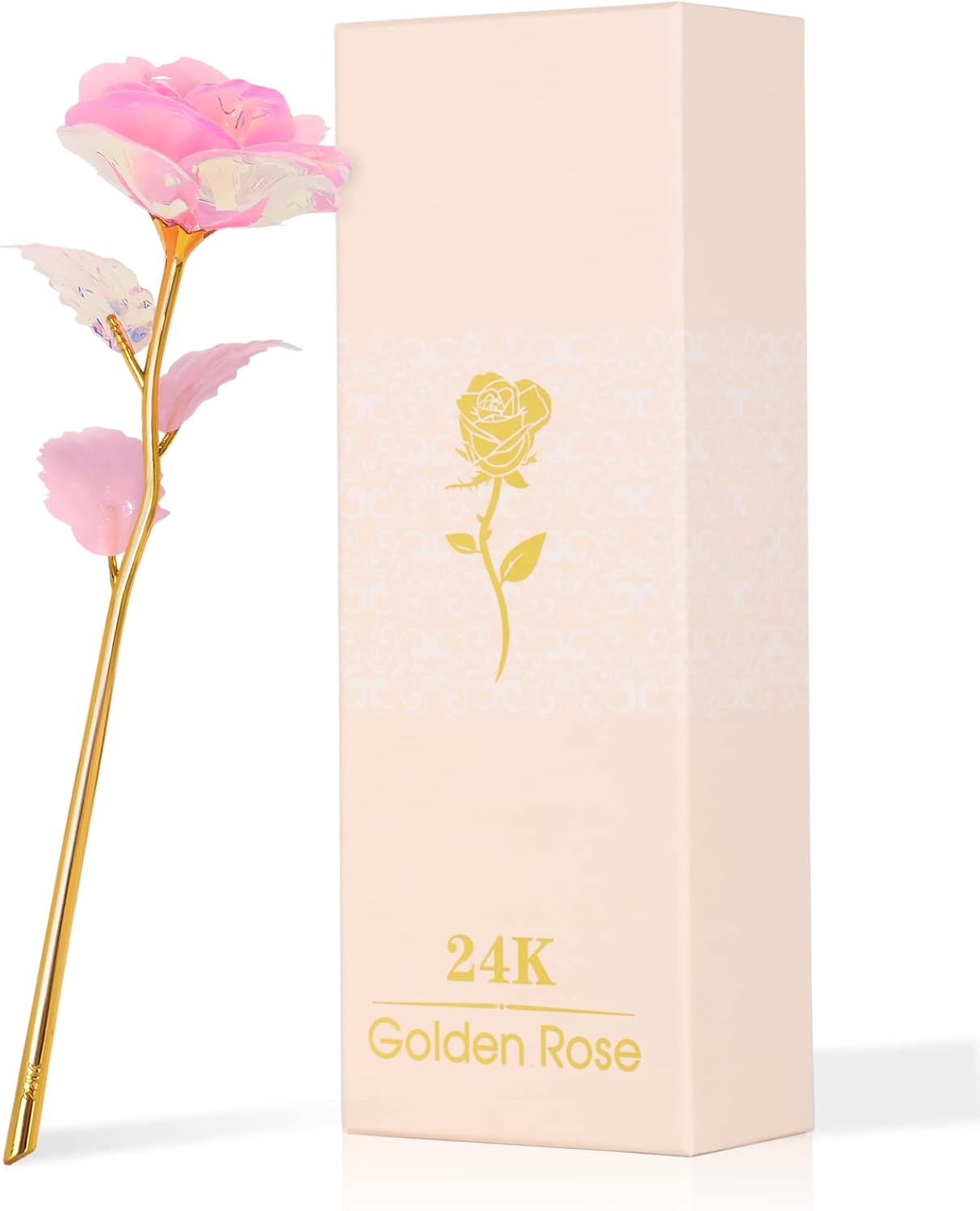 Mothers Day Mom Gifts for Women Birthday Gifts for Women Galaxy Rose Glass Flowers Forever Eternal Roses Artificial Flowers Gifts for Grandma Wife Daughter