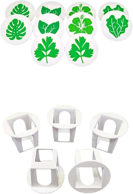 Grow Cubes for Hydroponic System/Compatible with Gardyn (10 Grow Cubes / 10 Mix caps)