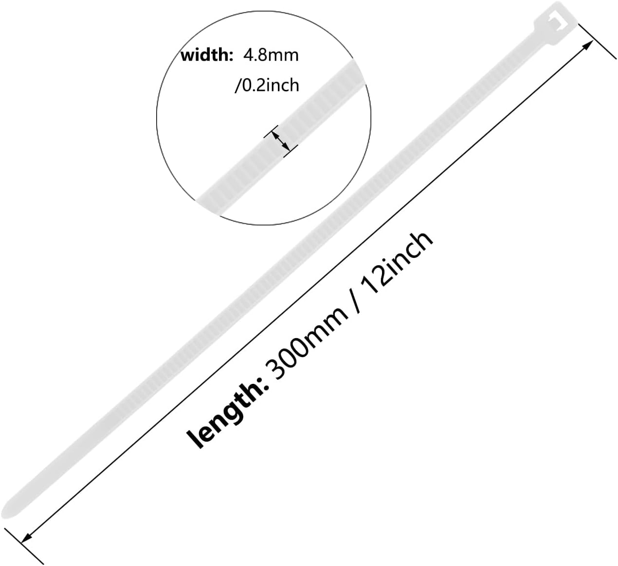 12 Inch Army Green Zip Tie 1000 PCS, 60 Lbs - Small to Medium Zip Tie, Nylon PA66 UV Resistant Cable Tie Heavy Duty for Indoor and Outdoor Use - Ideal for bundling and securing objects