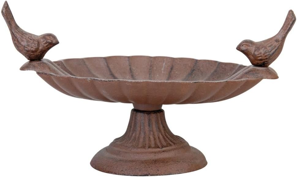 Esschert Design FB162 Cast Iron Pedestal Birdbath