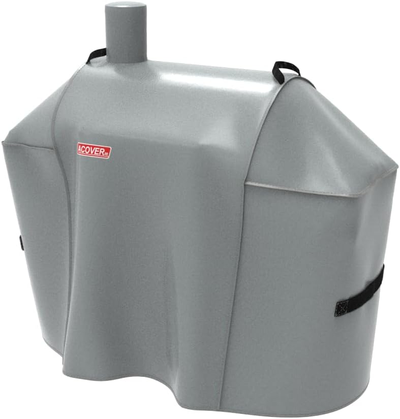 Expert Grill Offset Smoker Cover, Waterproof Grill Cover, 56.5 inch Light Gray