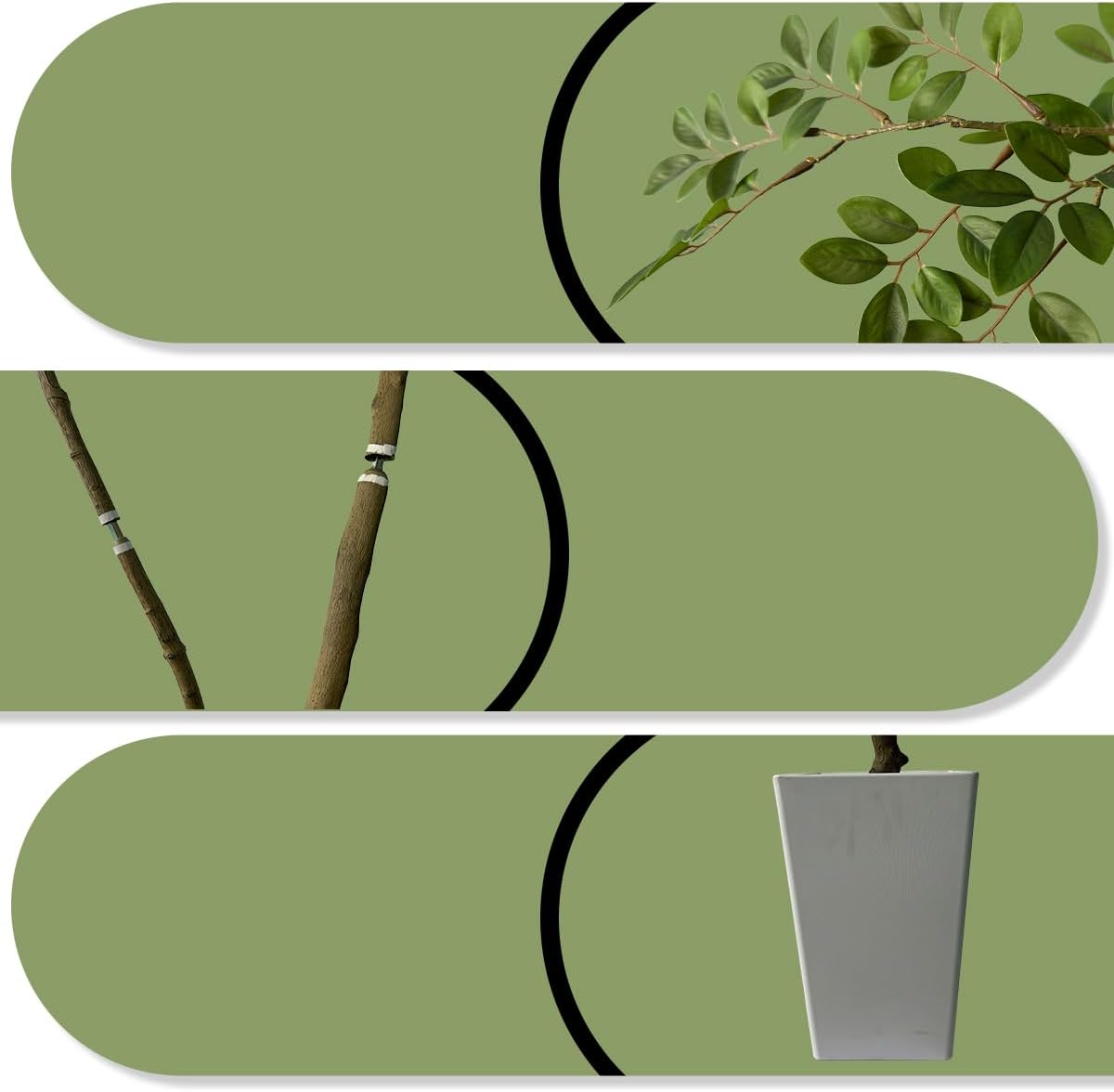 Artificial Elm Tree Faux Elm Tree 9ft Tall Fake Plant in Pot Fake Silk Tree Faux Plants Indoor