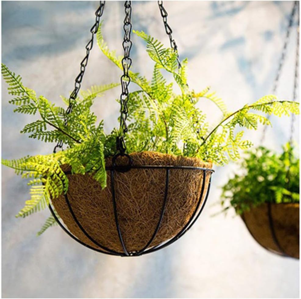 4 PCS 22" x 14" Coco Liners for Planters Round Basket Shaped Coconut Fiber Replacement Liners