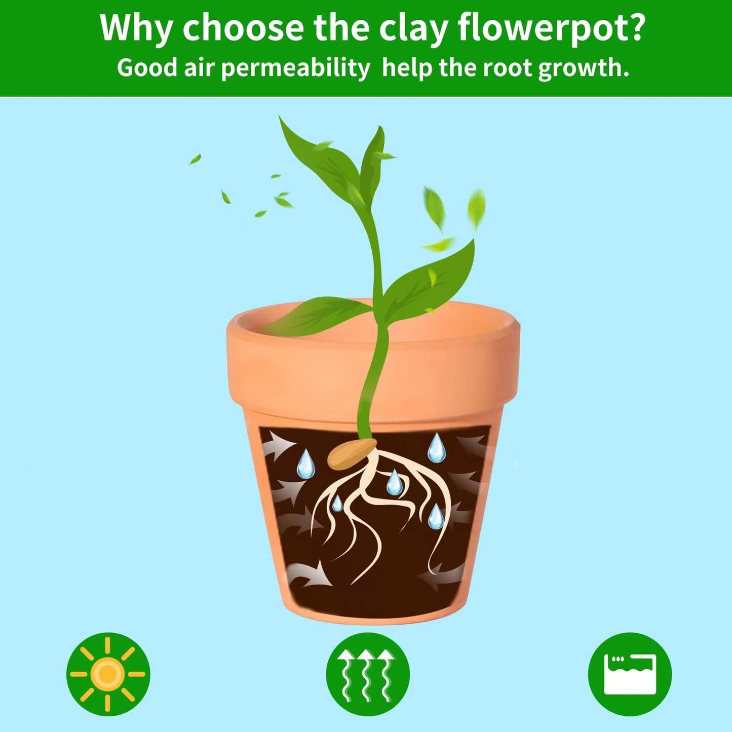 3 Inch Terracotta Pots with Saucer-20 Pack，Cactus Terra Cotta Flower Pot with Drainage，Succulent Nursery Clay Pots Great for Plants,DIY Crafts, Wedding Favor