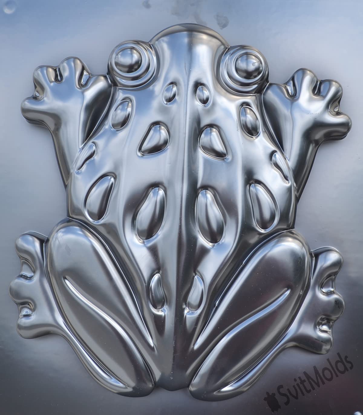 SvitMolds Concrete Mold DIY Frog Stepping Stone Mould Concrete Cement Mould ABC Plastic Toad Animal Garden and Yard Decor Garden Path Walkway (1, S68-Sm)