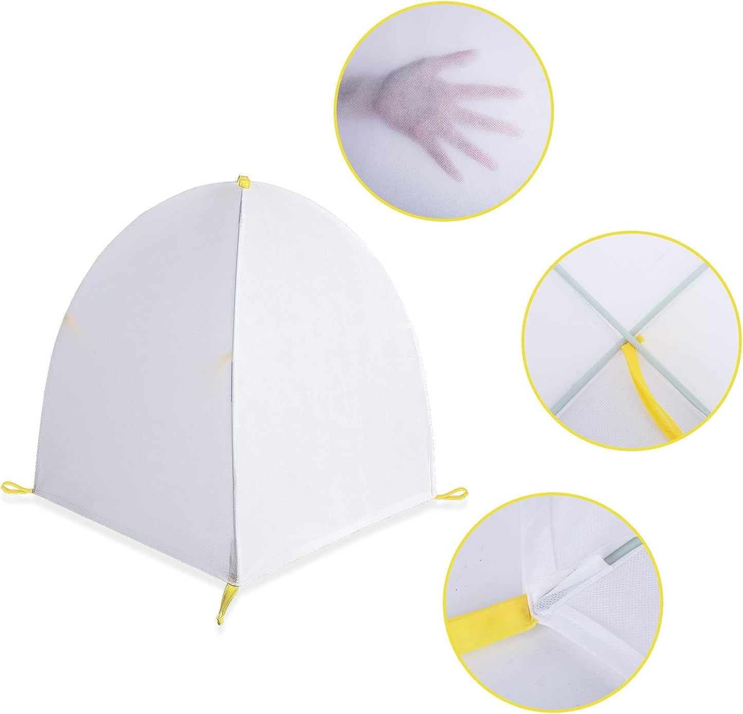 DECOHS 35 x 35 x 39 Inch Warm Plant Protection Tent-Winter Shrub Covers-Winter Snow & Frost Covers Protecting Fruit Tree Potted Plants from Freezing Animals Eating