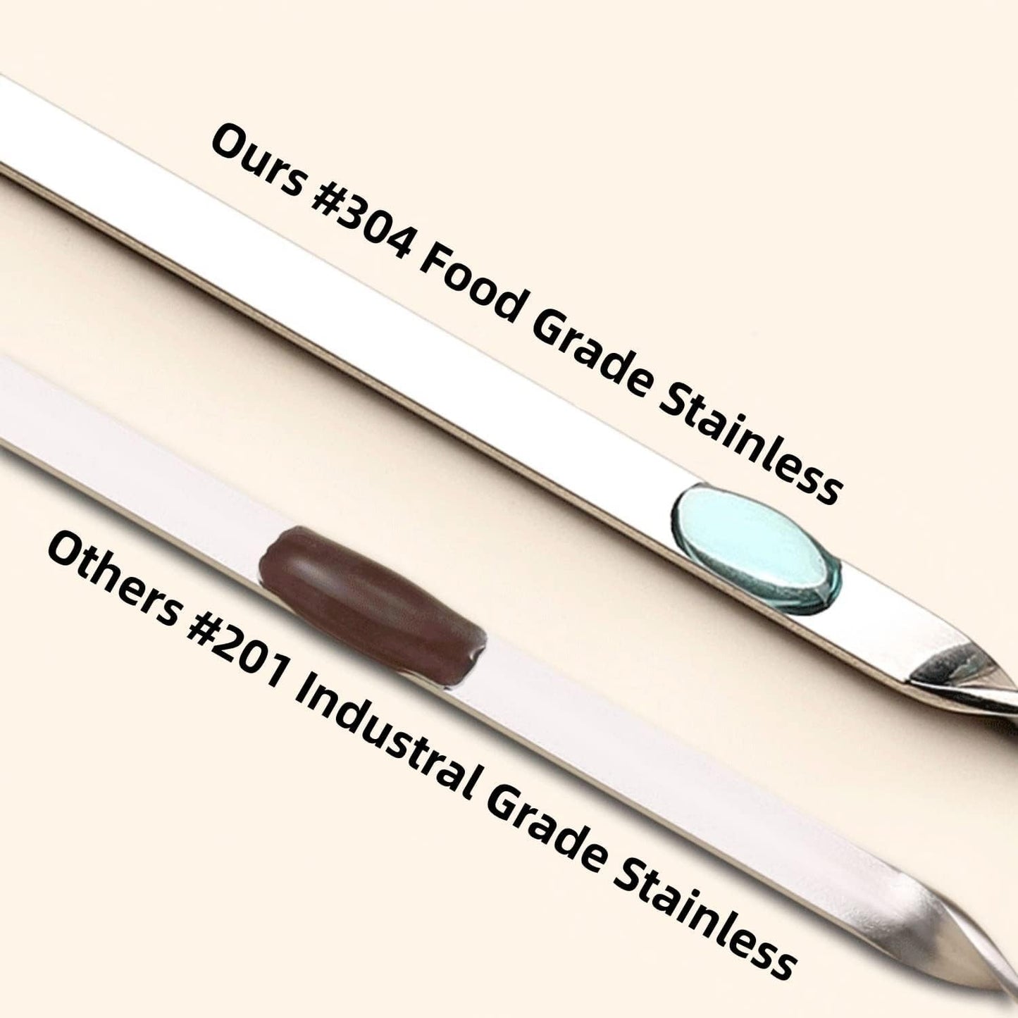 304 Stainless Steel 14.8" Long Flat Barbecue Skewers,20PCS/40PCS BBQ Kebab Skewers with Portable Metal Storage Tube,Reusable for Grilling Barbecue Kitchen Party and Outdoor Cooking (20PCS)