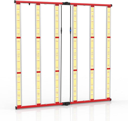 AGLEX 600W LED Grow Lights, Full Spectrum Grow Light with UV IR, Daisy Chain Plant Bar Style Grow Light Foldable & Dimmable for Indoor Growing Commercial Hydroponic Growing Lamp 5x5ft Core Coverage