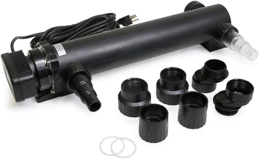 24W Non-Submersible UV Ultraviolet 21.5" Light Clarifier Lamp Filter for Aquarium Koi Pond Fish Tank