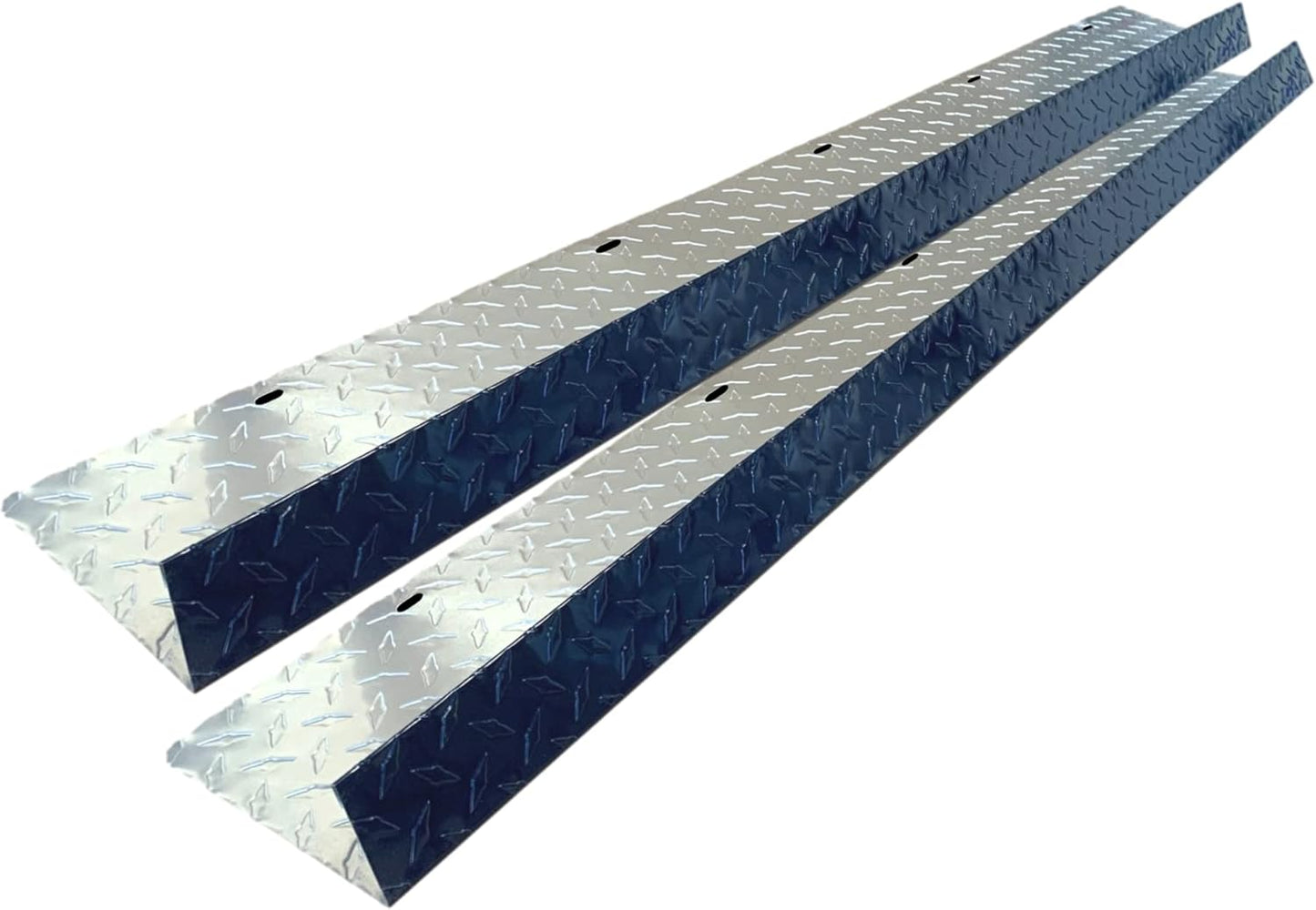 Eagle 1-26 Gauge 5 Foot Rain Diverter - Nails and Instructions Included (Mill Finish Aluminum, Copper, Galvanized, Stainless Steel & More) (2, Aluminum Diamond Plate - Indigo Blue)