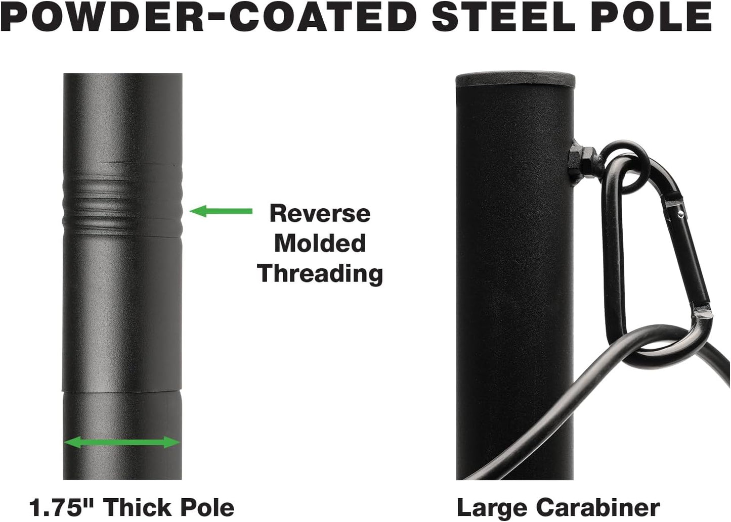 Excello Global Products Wooden Planter Box Set with 10' String Light Pole - 14"x14", Ready to Assemble.
