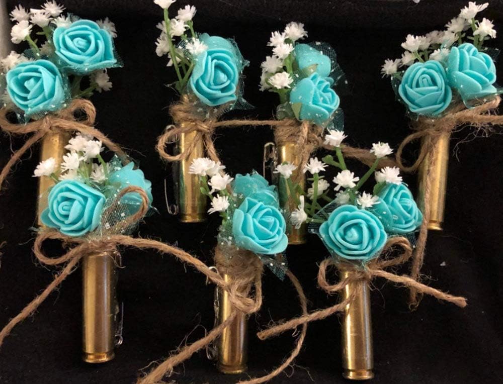 Mini Fake Rose Heads - 144pcs Artificial Rose Flowers DIY Wedding Bride Bouquet PE Foam DIY Party Festival Home Decor (Blue)