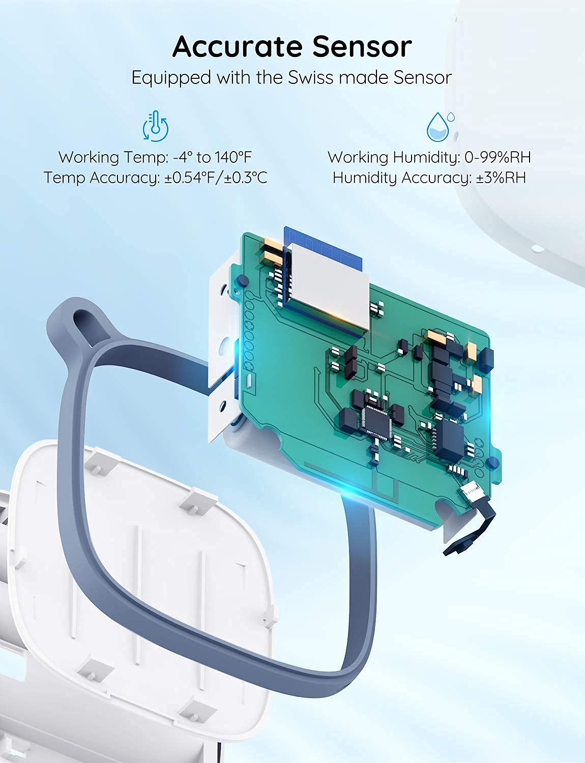 Govee WiFi Temperature Sensor H5179, Smart Hygrometer Thermometer with App Notification, 2 Years Data Storage Export, Remote Monitor for Room Greenhouse Incubator Wine Cellar, 2 Pack