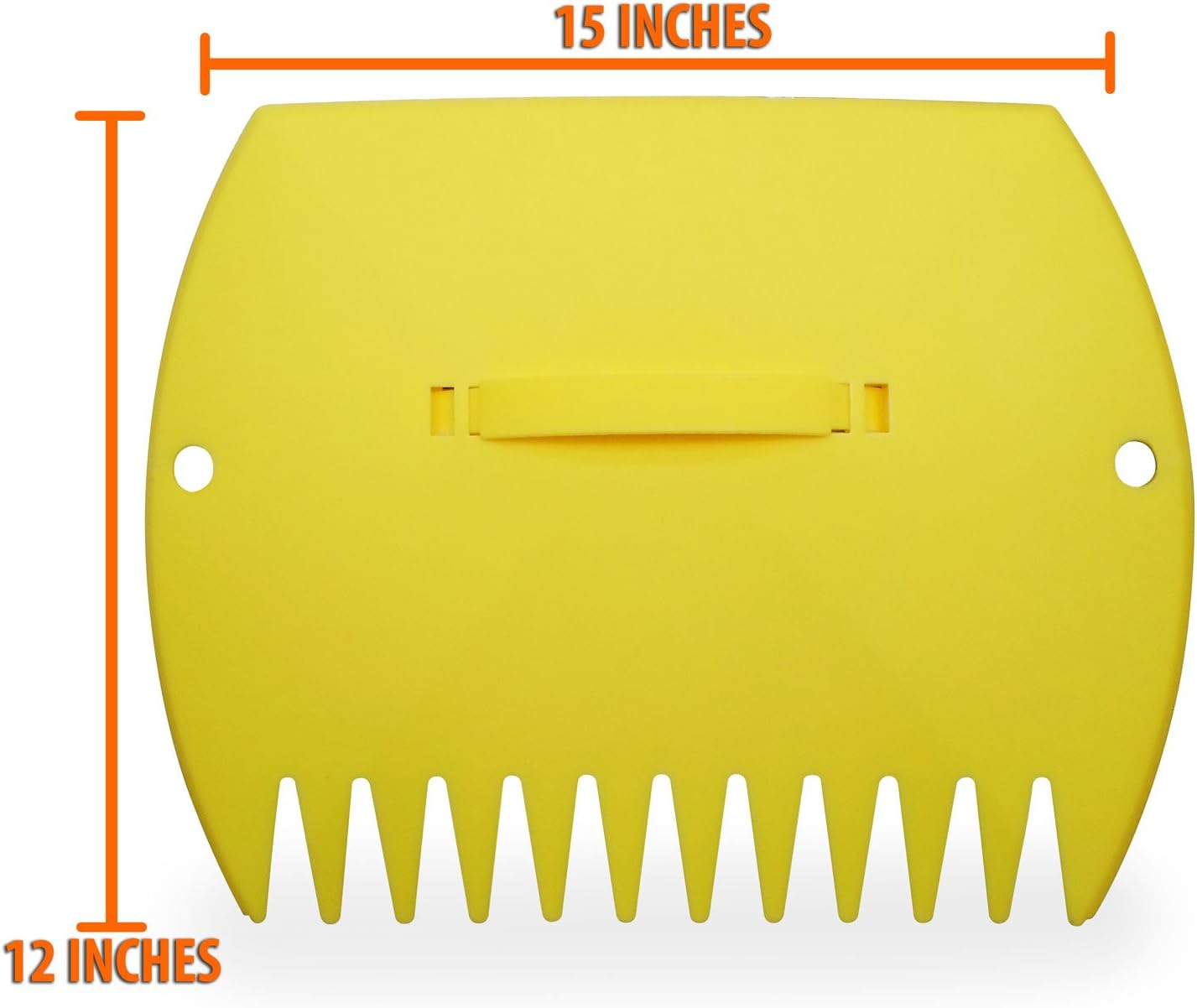 GardenHOME Leaf Scoops Hand Rakes, Large Leaf Grabbers for Yard Work and Garden Use, Clear and Collect Garden Rake, Leaf Scooper and Claws for Leaves, Lawn Debris, and Trash Cleanup, Yellow