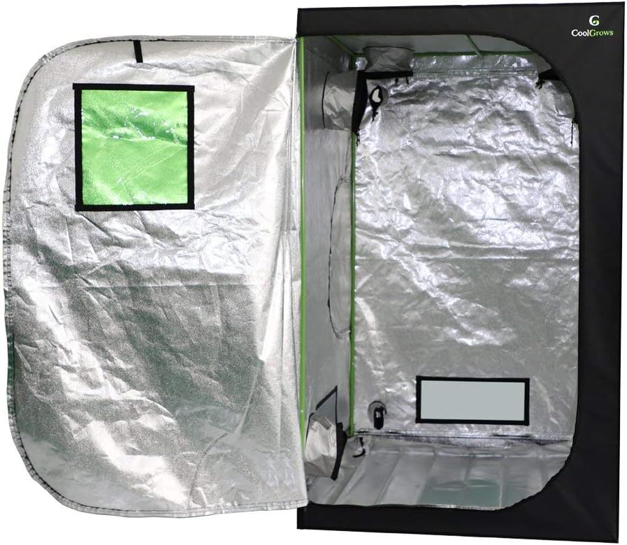 48"x48"x80" Indoor Mylar Hydroponics Grow Tent