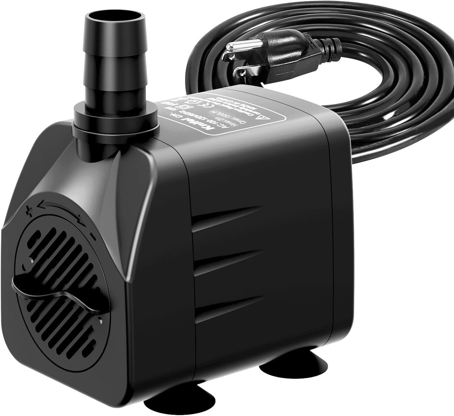 Submersible Pump 400GPH with AUTO-Shut-Off 6.5ft High Lift for Fountains, Hydroponics, Ponds, Aquariums & More