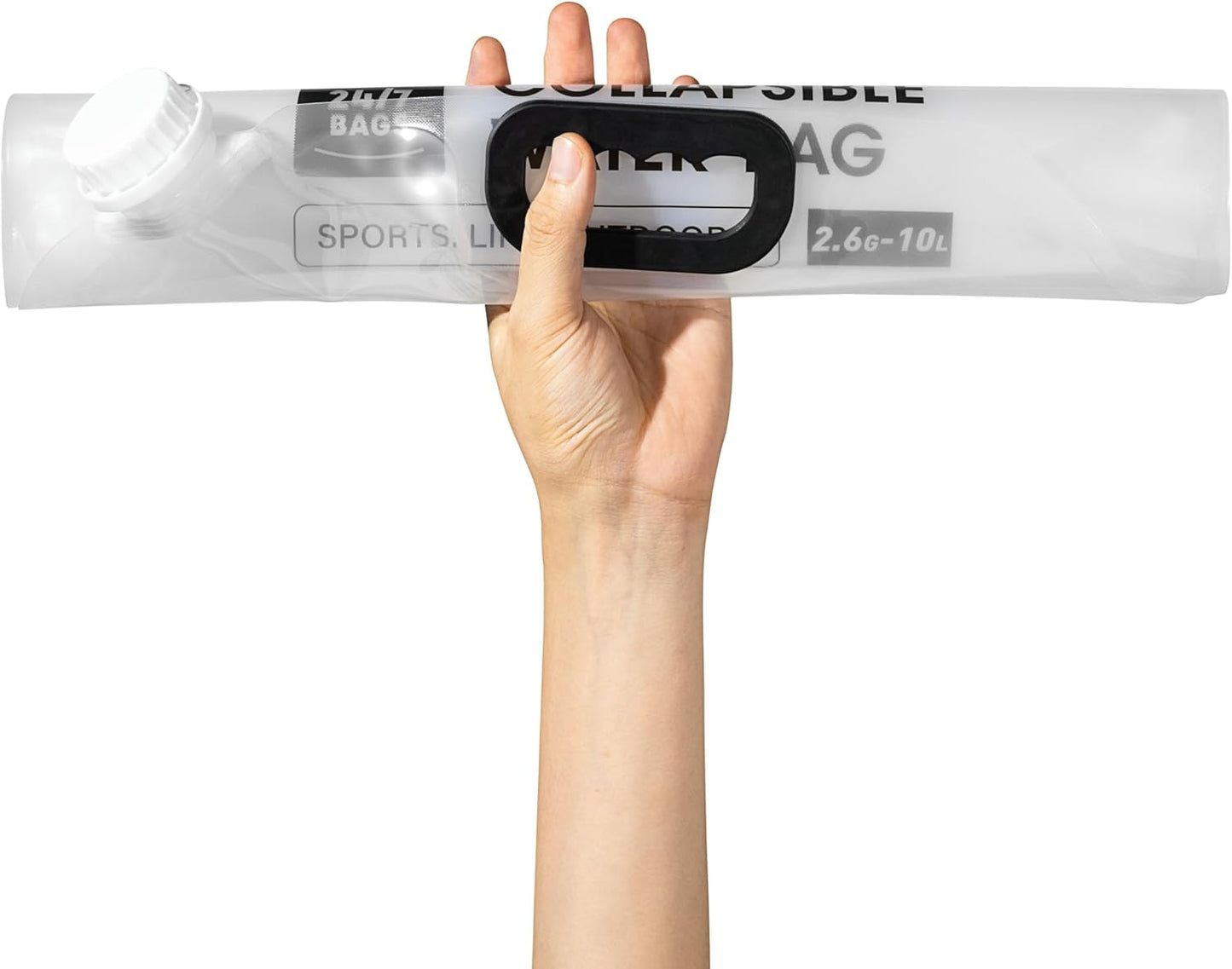 24/7 BAGS 8 Pack Collapsible Water Container Bag 2.6 Gallon/10 Liter, Heavy Duty with Carry Handles, Hikes, Trips, Weather Emergencies, and More, Foldable Water Bag