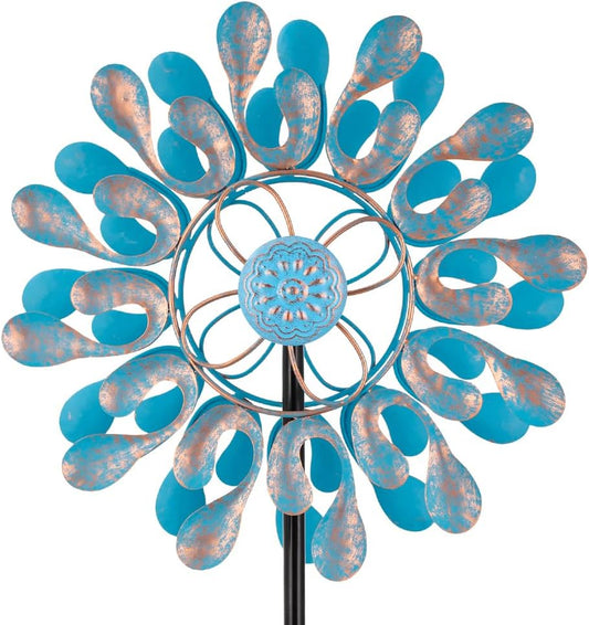 Metal Wind Spinner,Outdoor Wind Spinners & Sculptures for Yard and Garden Art Decor,Garden Windmill for Patio,Lawn