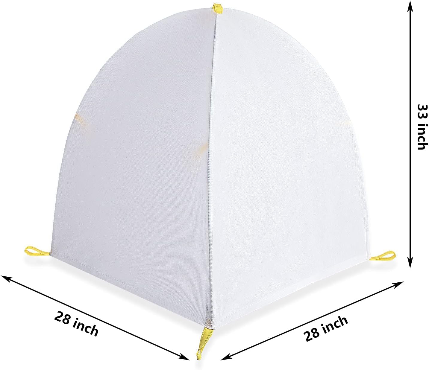 DECOHS 28 x 28 x 33 lnch Warm Plant Protection Tent- Winter Plant Covers Freeze Protection- Plant Snow & Frost Shrub Covers with Stakes Protecting Fruit Tree Potted Plants from Freezing Animals Eating