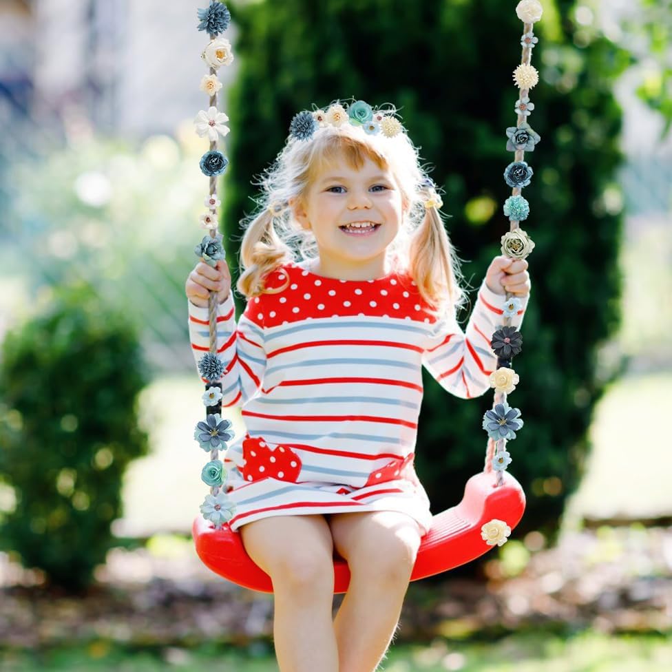 Faux Flower Heads Mini Blue White Artificial Flower Heads Fake Peony Daisy Rose Flowers Multicolor Small Silk Daisy Flower Heads for Craft Garland Wedding Party DIY Home Decoration,2-4 cm