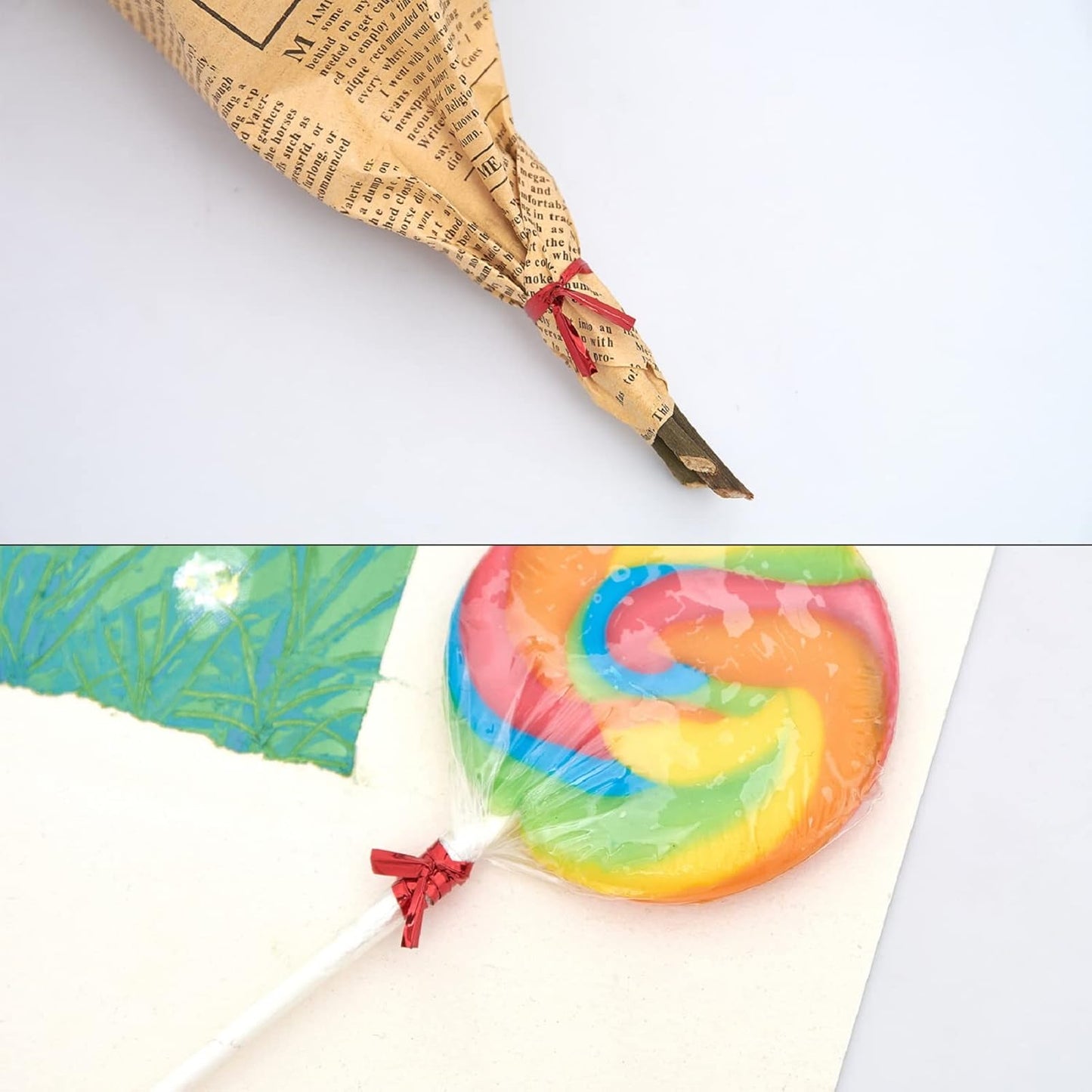 800 Pcs 4" Metallic Twist Ties(Red) for Bakery Ties, Candy Bags, Coffee Bags, Goodie Bags Ties