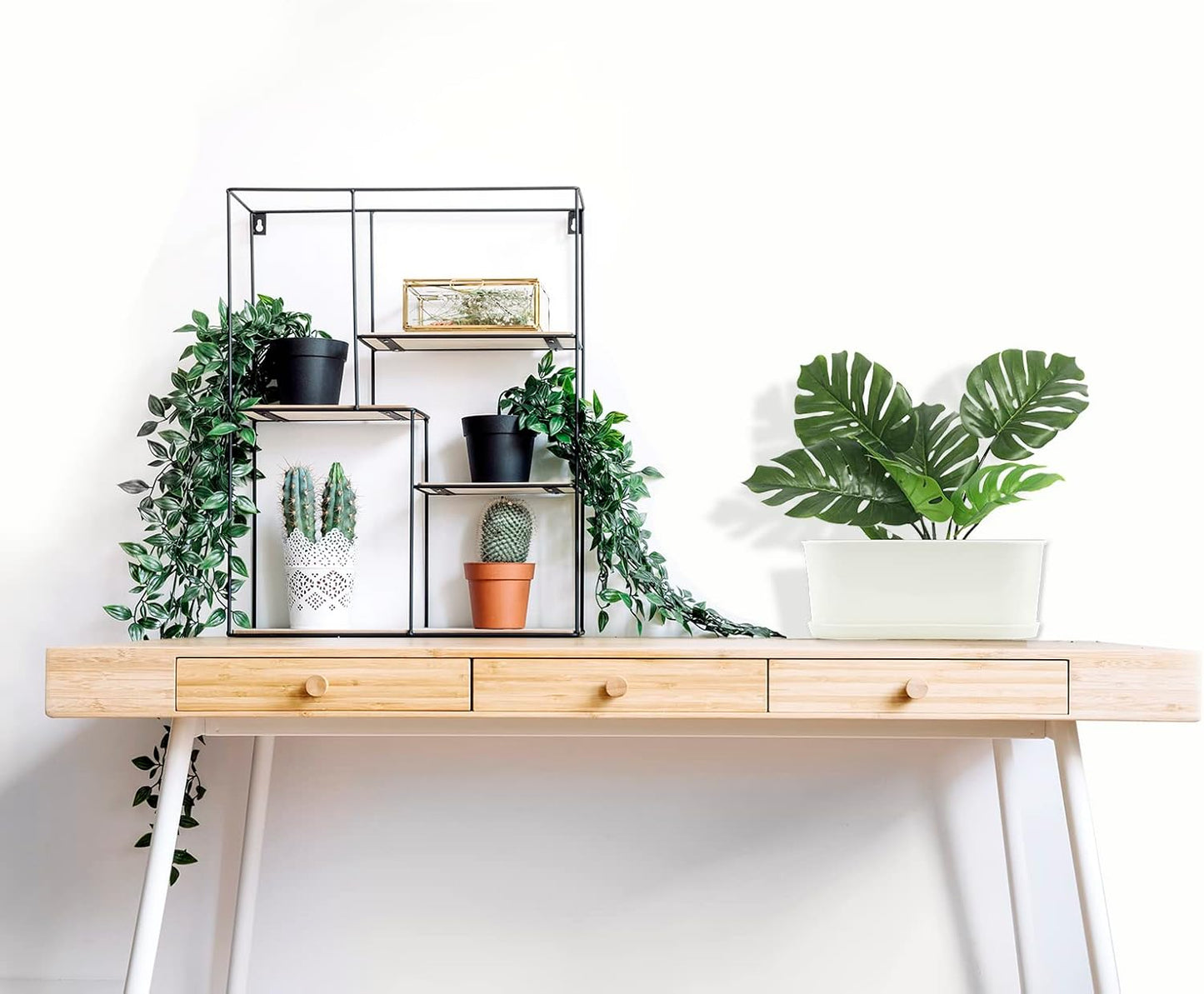 5-Pack Herb Planter,Window Boxes Planters with Multiple Drainage Holes,8.5" x 3.3" Oval Herb Garden Planter indoor/outdoor for Grow Plants, Flowers or Succulents, Deck Railing Window Planter Box