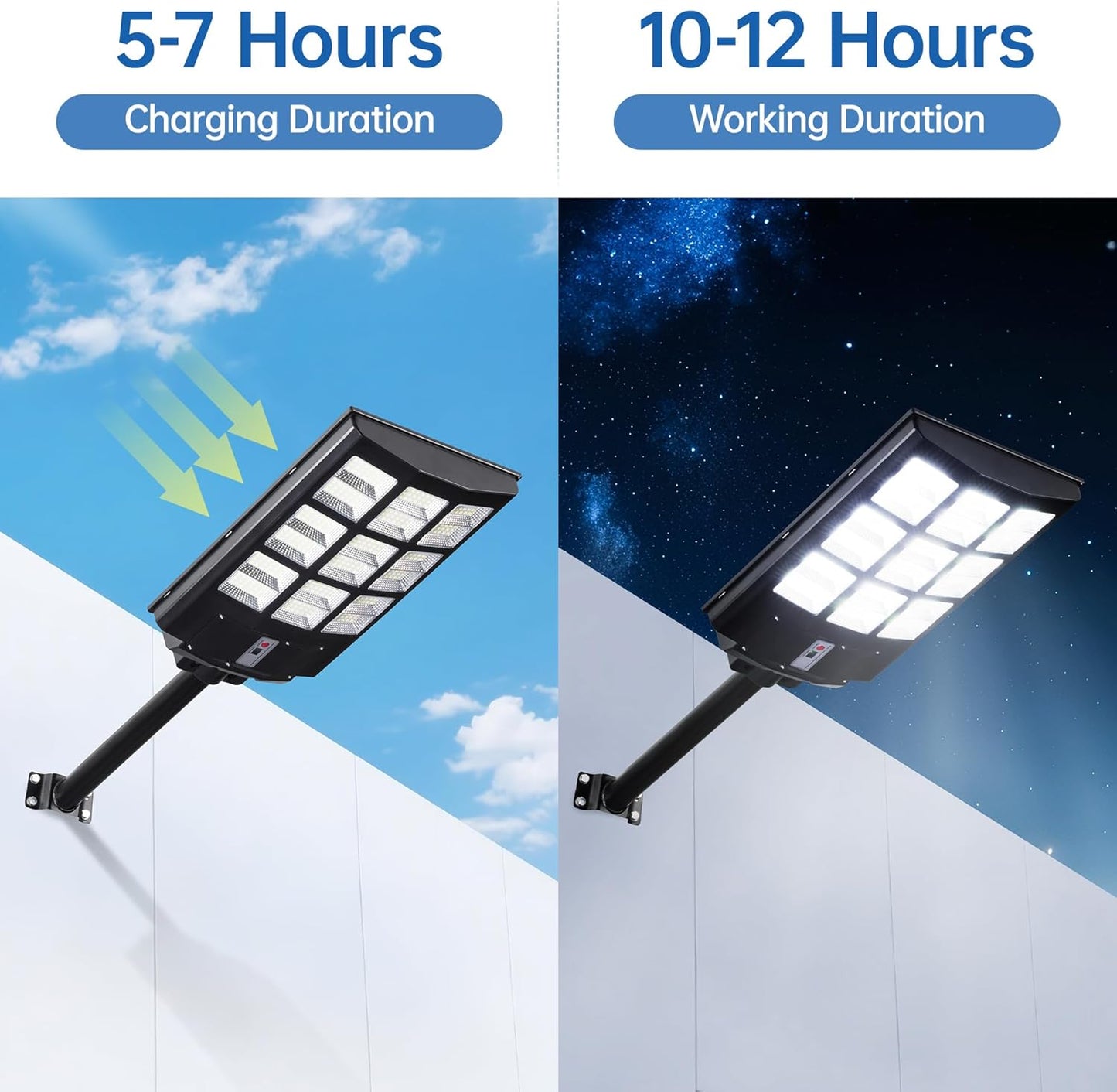 6000W Solar Street Lights Outdoor – 240,000LM 7000K LED with Motion Sensor, 324 LEDs, 240° Wide Angle, IP65 Waterproof, Dusk to Dawn Solar Flood Lights for Yard, Parking Lot, Garage